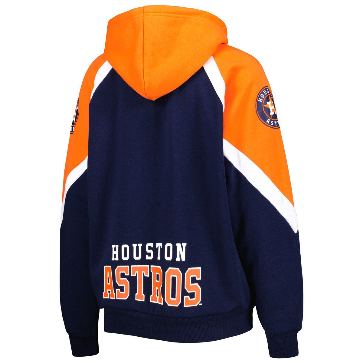 MLB Navy/Orange Houston Astros Hail Mary Full-Zip Hoodie