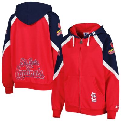 MLB Red/Navy St. Louis Cardinals Hail Mary Full-Zip Hoodie