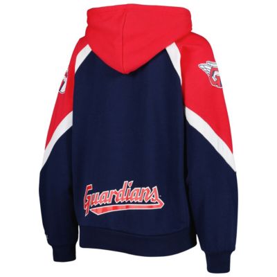 MLB Navy/Red Cleveland Guardians Hail Mary Full-Zip Hoodie