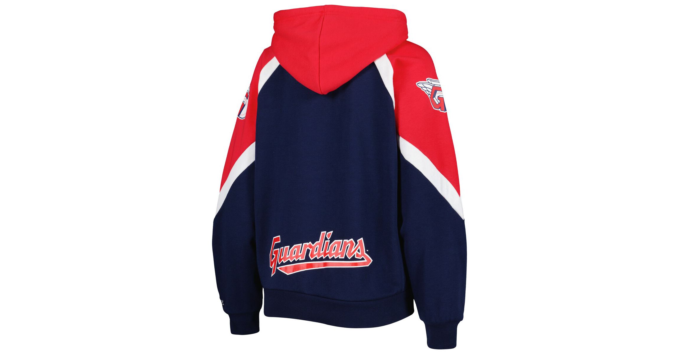 MLB Navy/Red Cleveland Guardians Hail Mary Full-Zip Hoodie