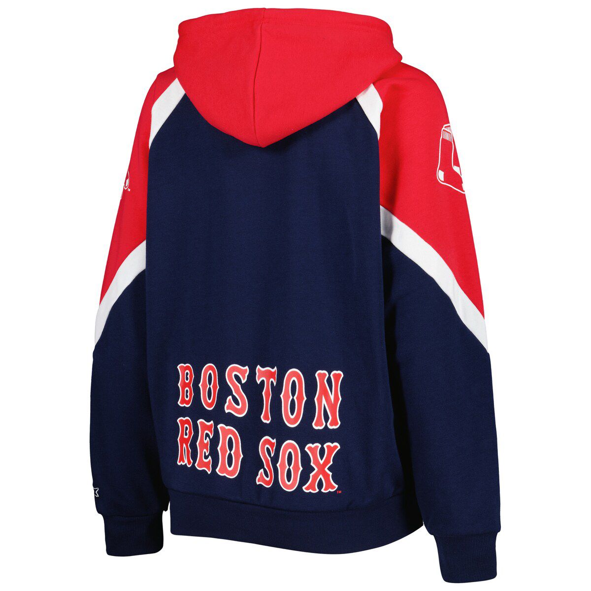 Boston Red Sox MLB Navy/Red Boston Sox Hail Mary Full-Zip Hoodie