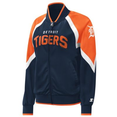 MLB Detroit Tigers Touchdown Raglan Full-Zip Track Jacket