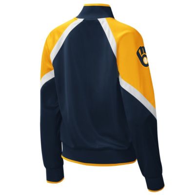 MLB Milwaukee Brewers Touchdown Raglan Full-Zip Track Jacket