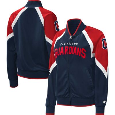 MLB Cleveland Guardians Touchdown Raglan Full-Zip Track Jacket