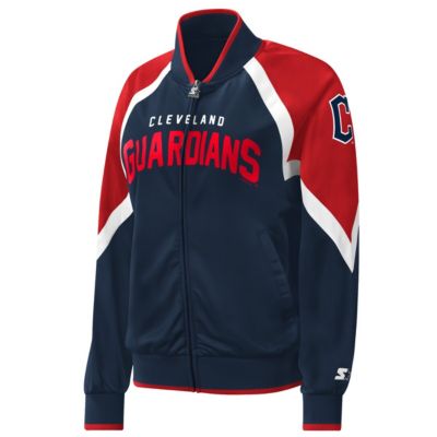 MLB Cleveland Guardians Touchdown Raglan Full-Zip Track Jacket