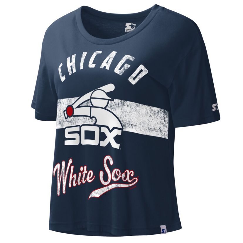 Chicago White Sox MLB Chicago Sox Cooperstown Collection Record Setter Crop Top