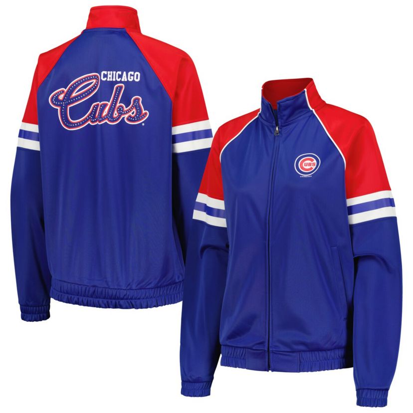 MLB Chicago Cubs First Place Raglan Full-Zip Track Jacket
