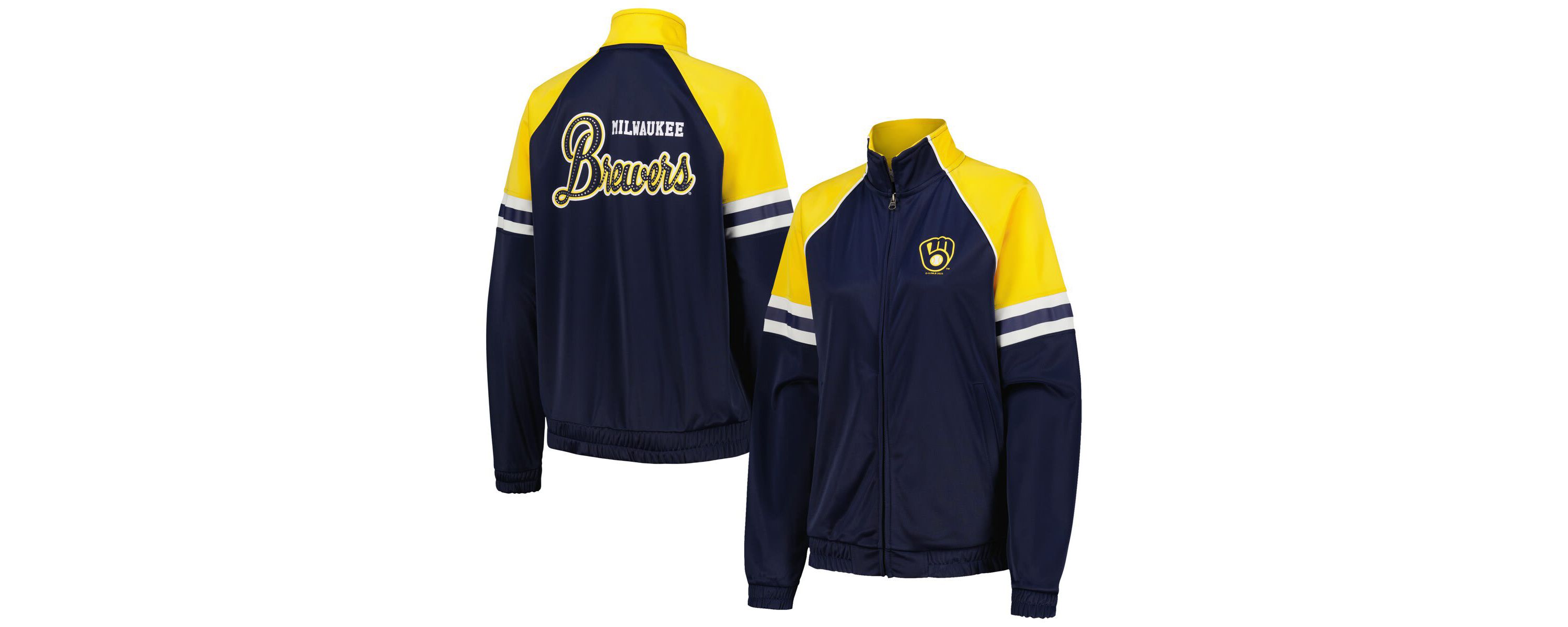 MLB Milwaukee Brewers First Place Raglan Full-Zip Track Jacket