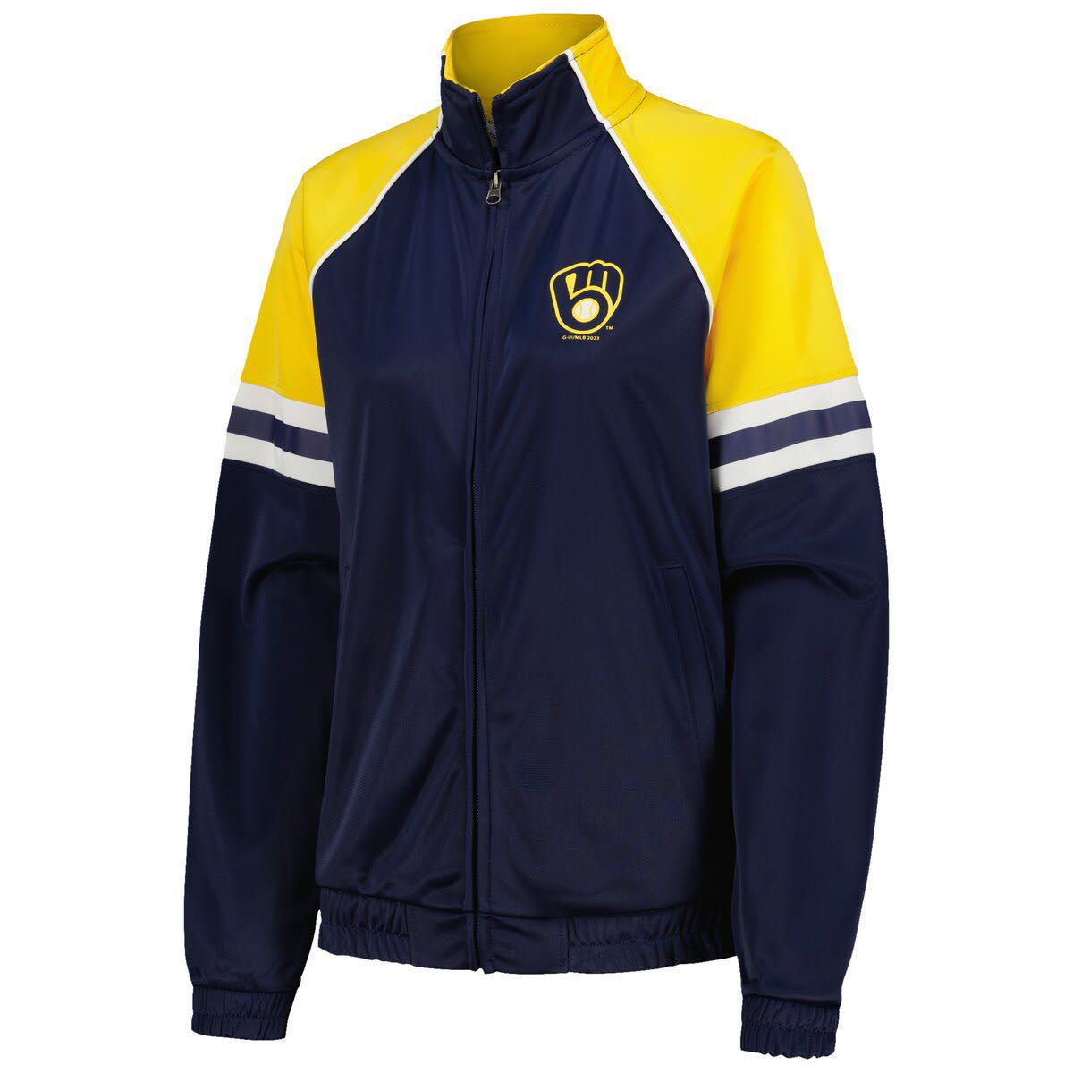 MLB Milwaukee Brewers First Place Raglan Full-Zip Track Jacket
