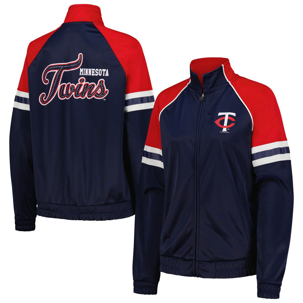 MLB Minnesota Twins First Place Raglan Full-Zip Track Jacket