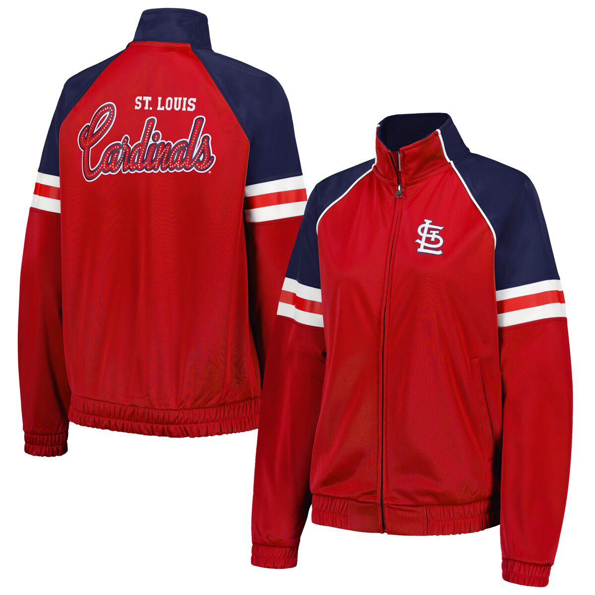 MLB St. Louis Cardinals First Place Raglan Full-Zip Track Jacket