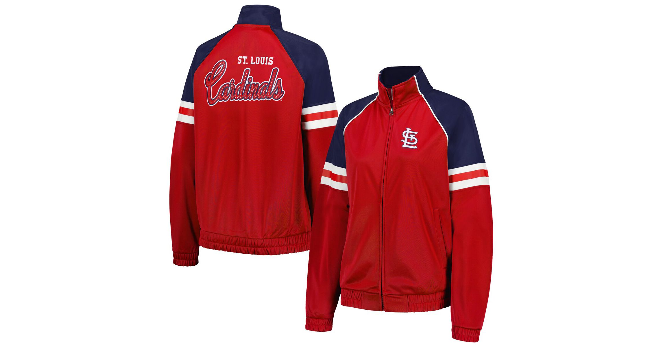 MLB St. Louis Cardinals First Place Raglan Full-Zip Track Jacket