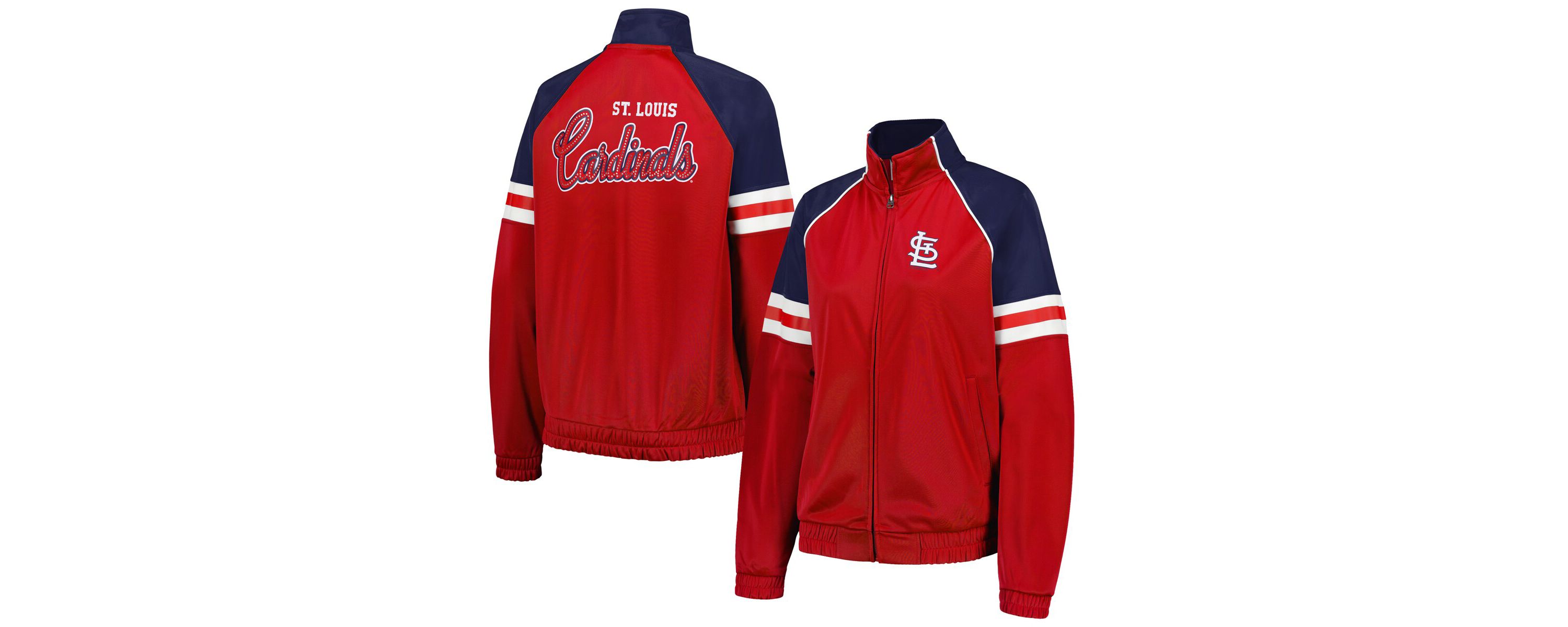 MLB St. Louis Cardinals First Place Raglan Full-Zip Track Jacket