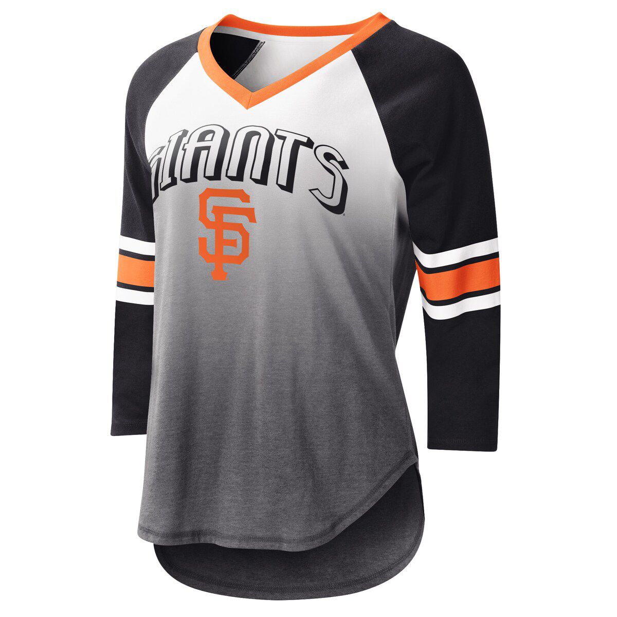 MLB San Francisco Giants Lead-Off Raglan 3/4-Sleeve V-Neck T-Shirt