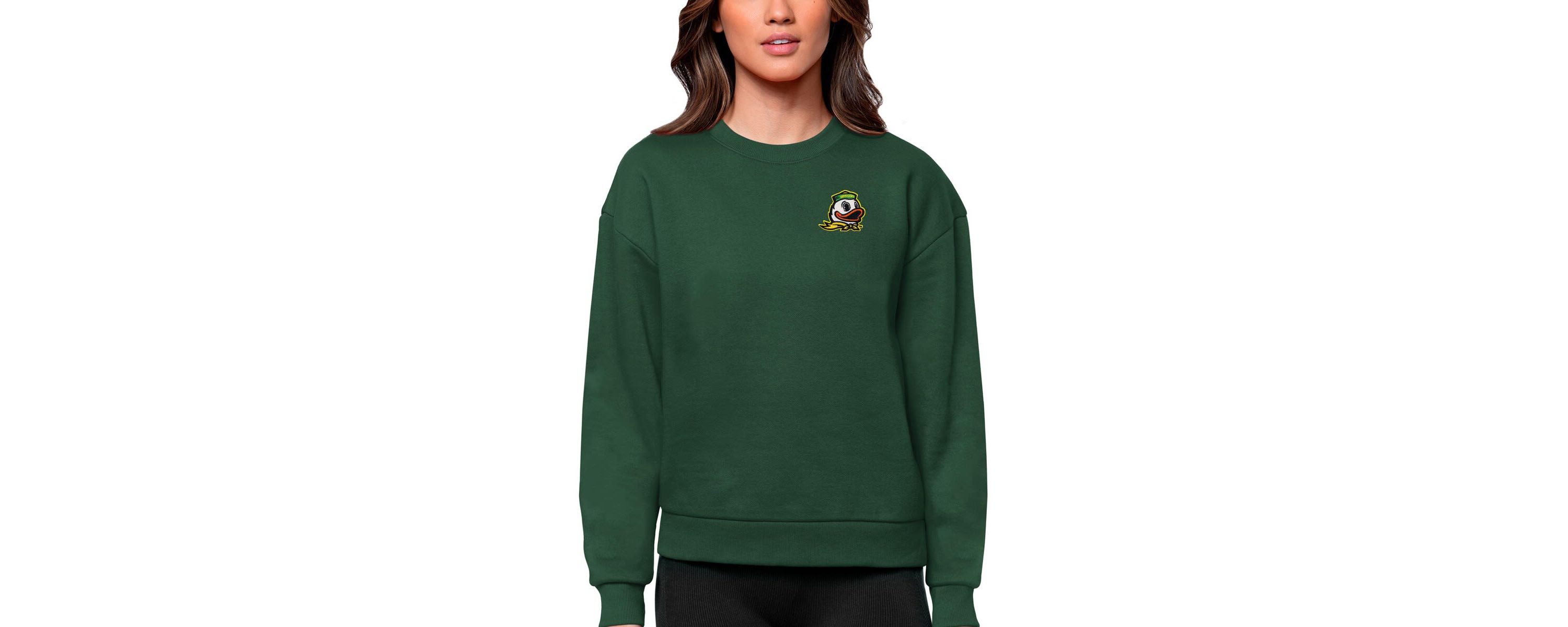 NCAA Oregon Ducks Logo Victory Crewneck Pullover Sweatshirt