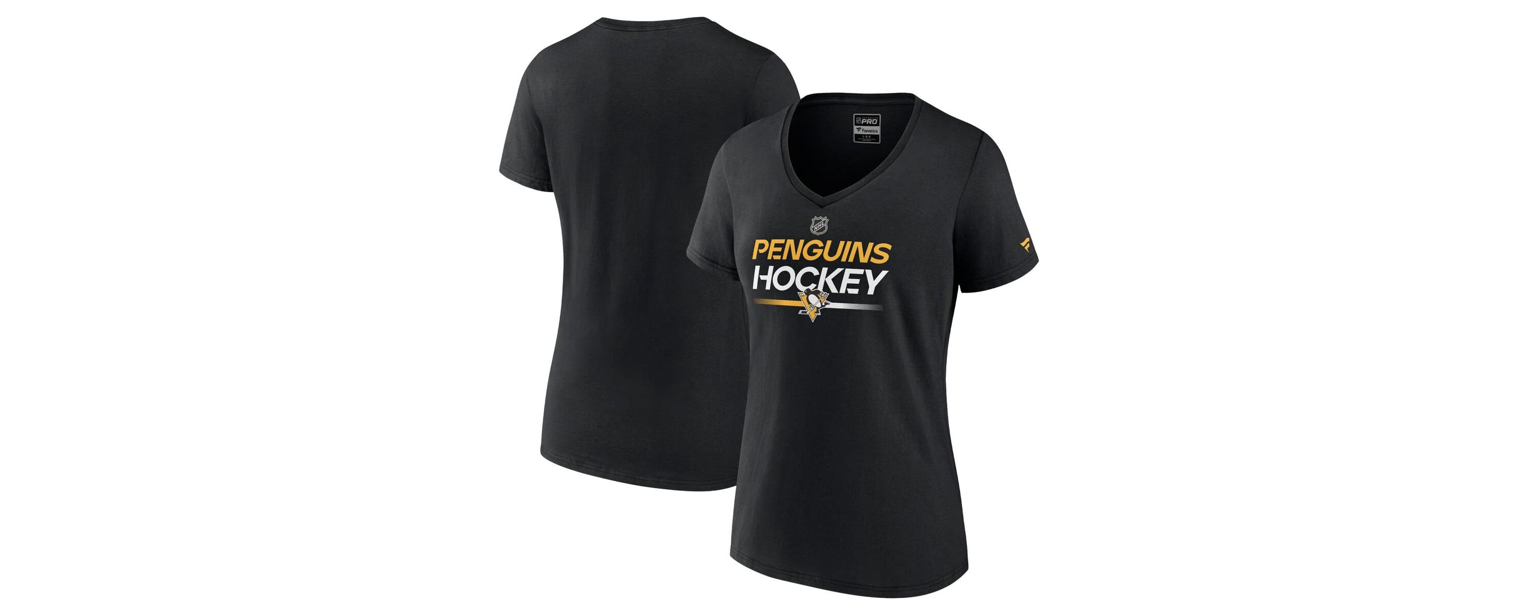 NHL Fanatics Pittsburgh Penguins Authentic Pro V-Neck T-Shirt