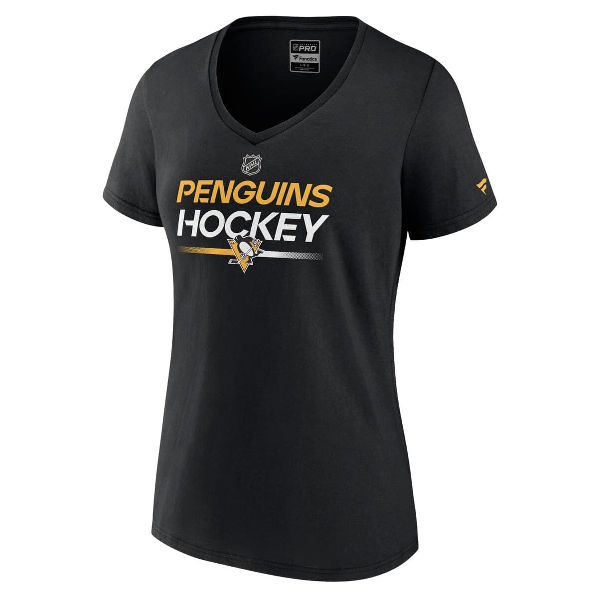 NHL Fanatics Pittsburgh Penguins Authentic Pro V-Neck T-Shirt