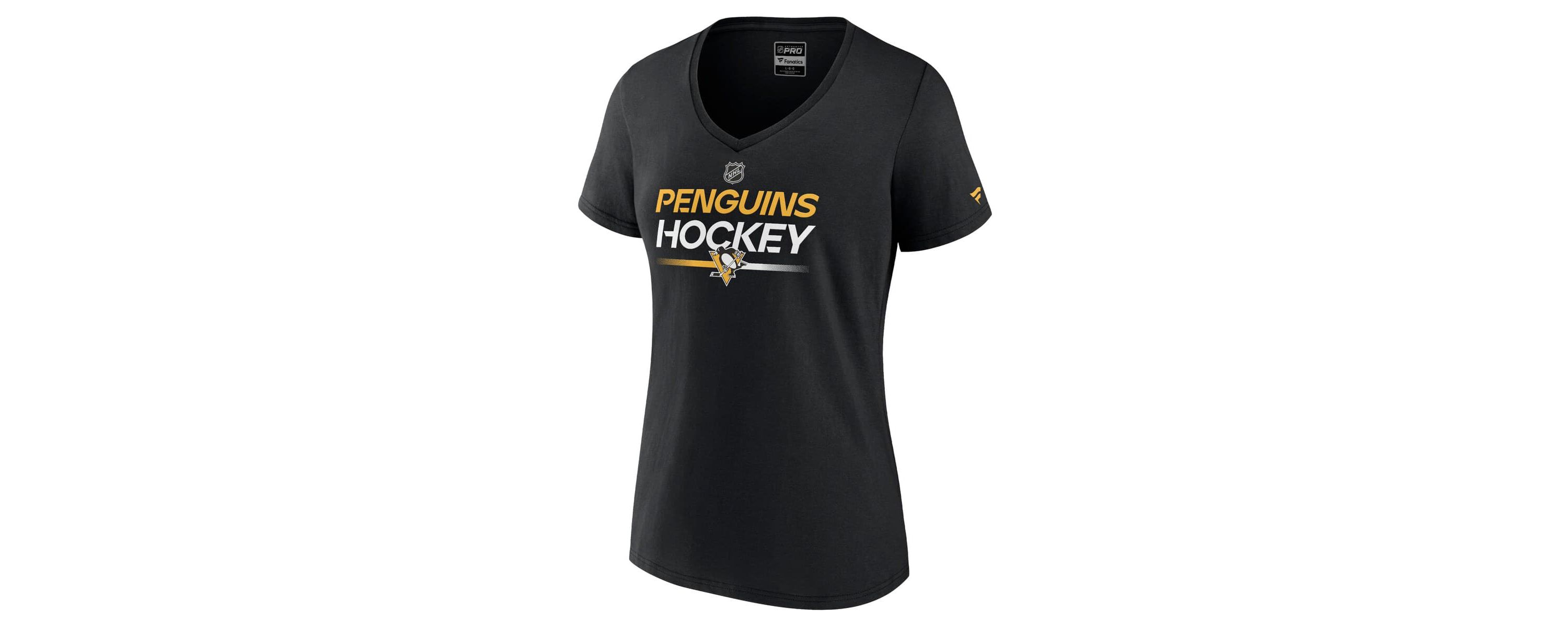 NHL Fanatics Pittsburgh Penguins Authentic Pro V-Neck T-Shirt