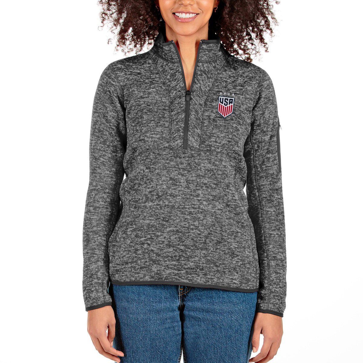 Olympics USWNT Fortune Half-Zip Pullover Jacket
