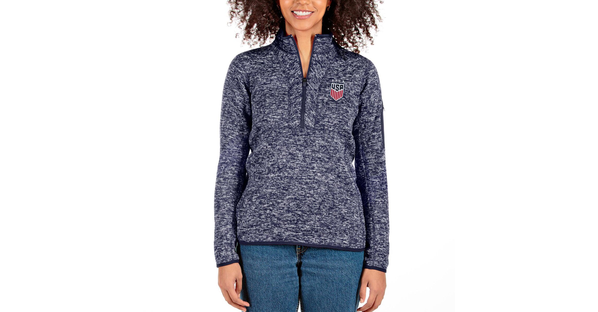 Olympics USWNT Fortune Half-Zip Pullover Jacket