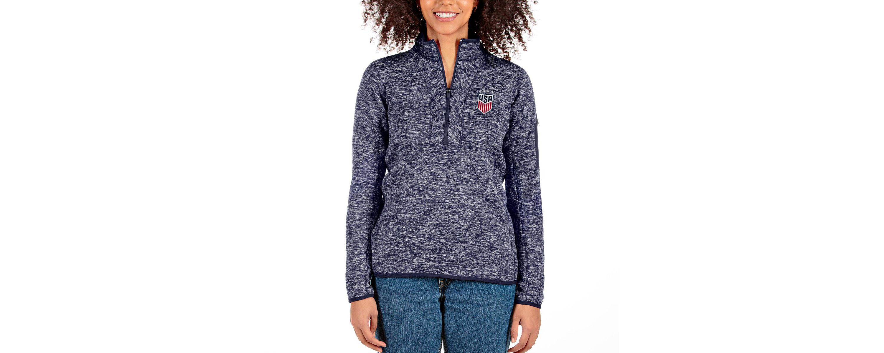 Olympics USWNT Fortune Half-Zip Pullover Jacket
