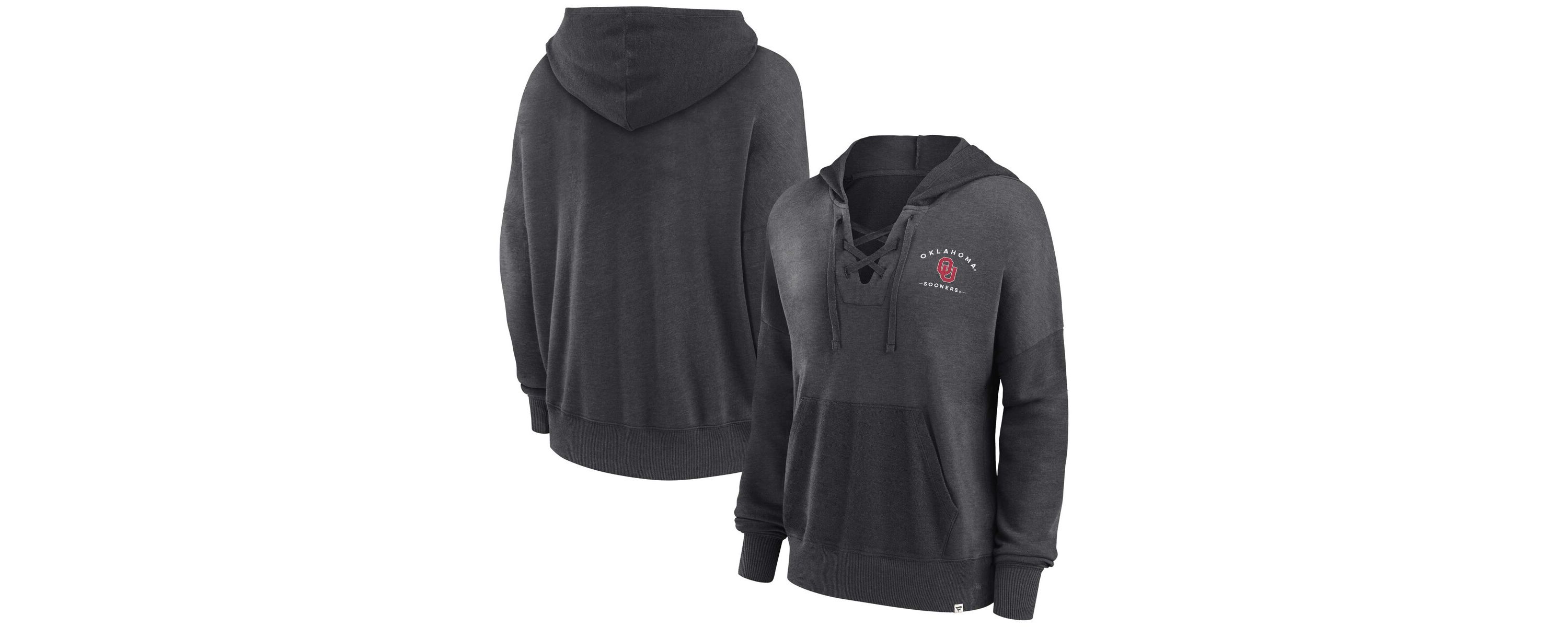 NCAA Fanatics Oklahoma Sooners Campus Lace-Up Pullover Hoodie