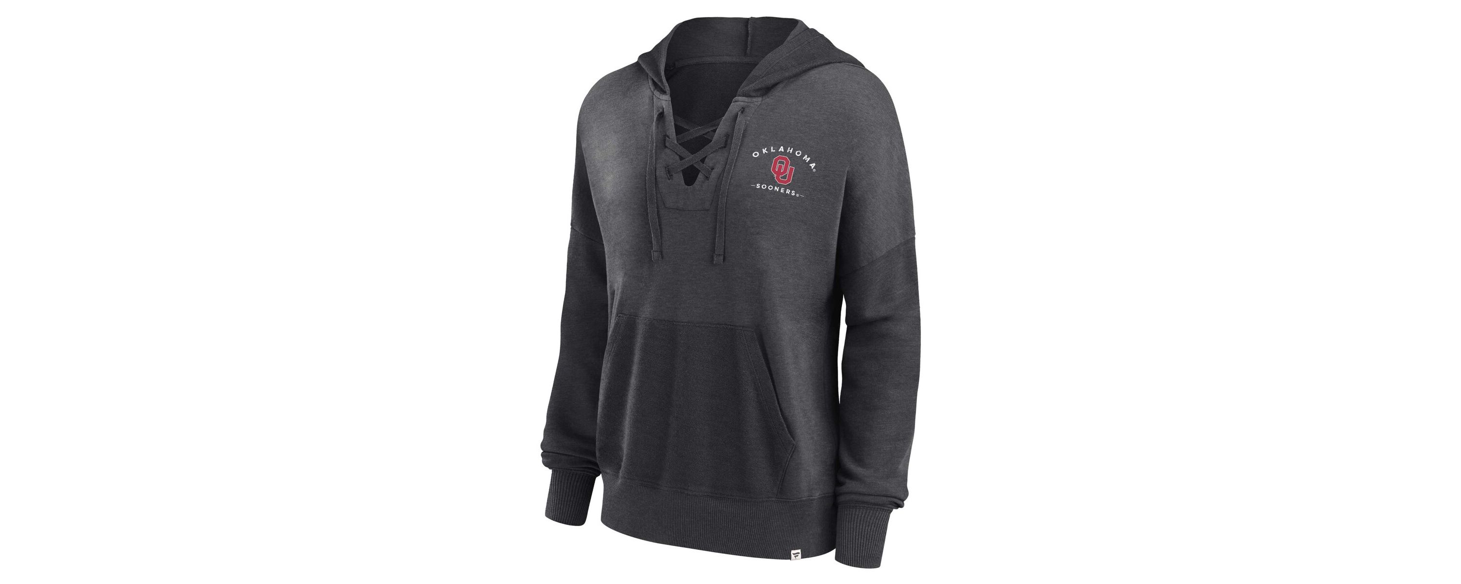 NCAA Fanatics Oklahoma Sooners Campus Lace-Up Pullover Hoodie