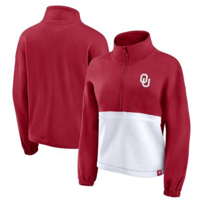 NCAA Fanatics Oklahoma Sooners Fleece Half-Zip Jacket