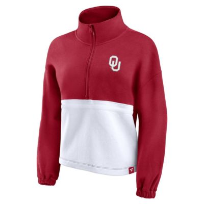 NCAA Fanatics Oklahoma Sooners Fleece Half-Zip Jacket