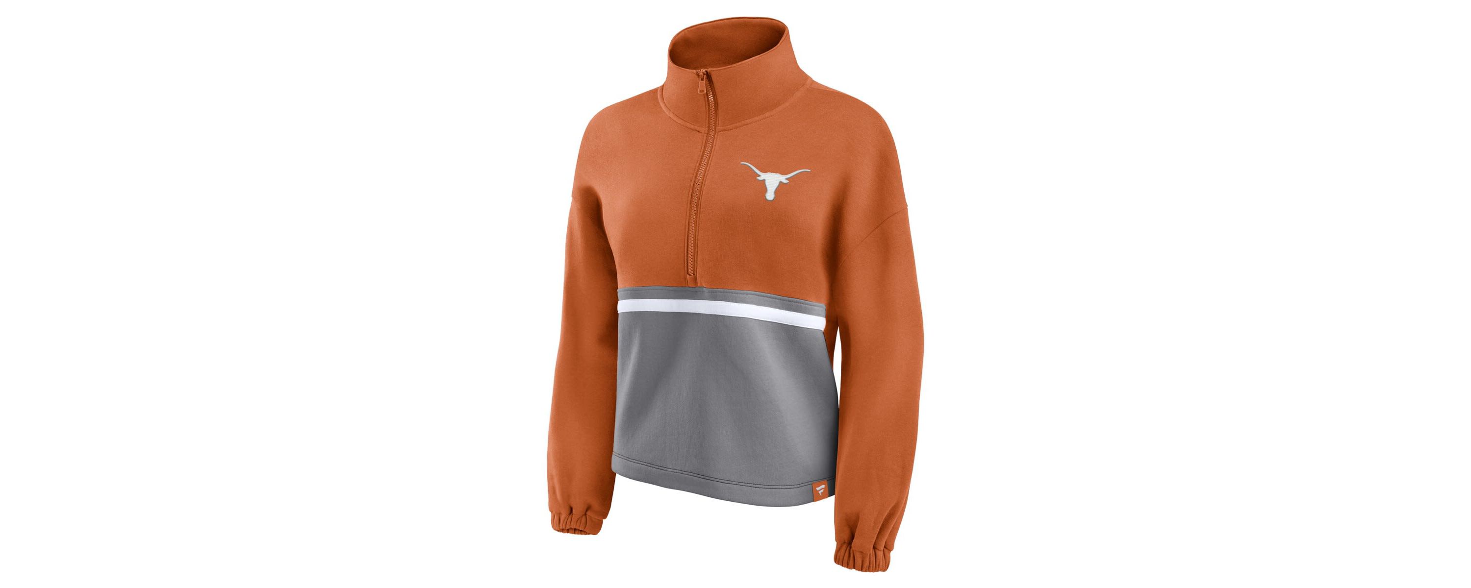 NCAA Fanatics Texas Texas Longhorns Fleece Half-Zip Jacket
