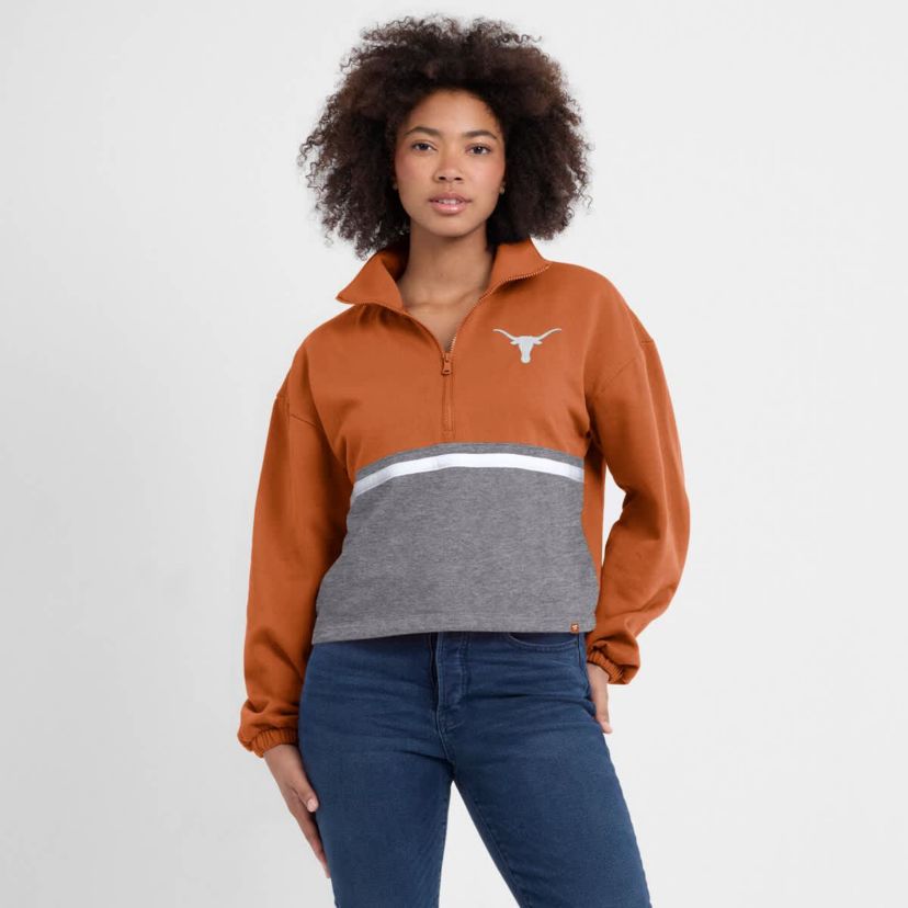 NCAA Fanatics Texas Texas Longhorns Fleece Half-Zip Jacket