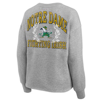 NCAA Fanatics Notre Dame Fighting Irish Ready Play Crew Pullover Sweatshirt