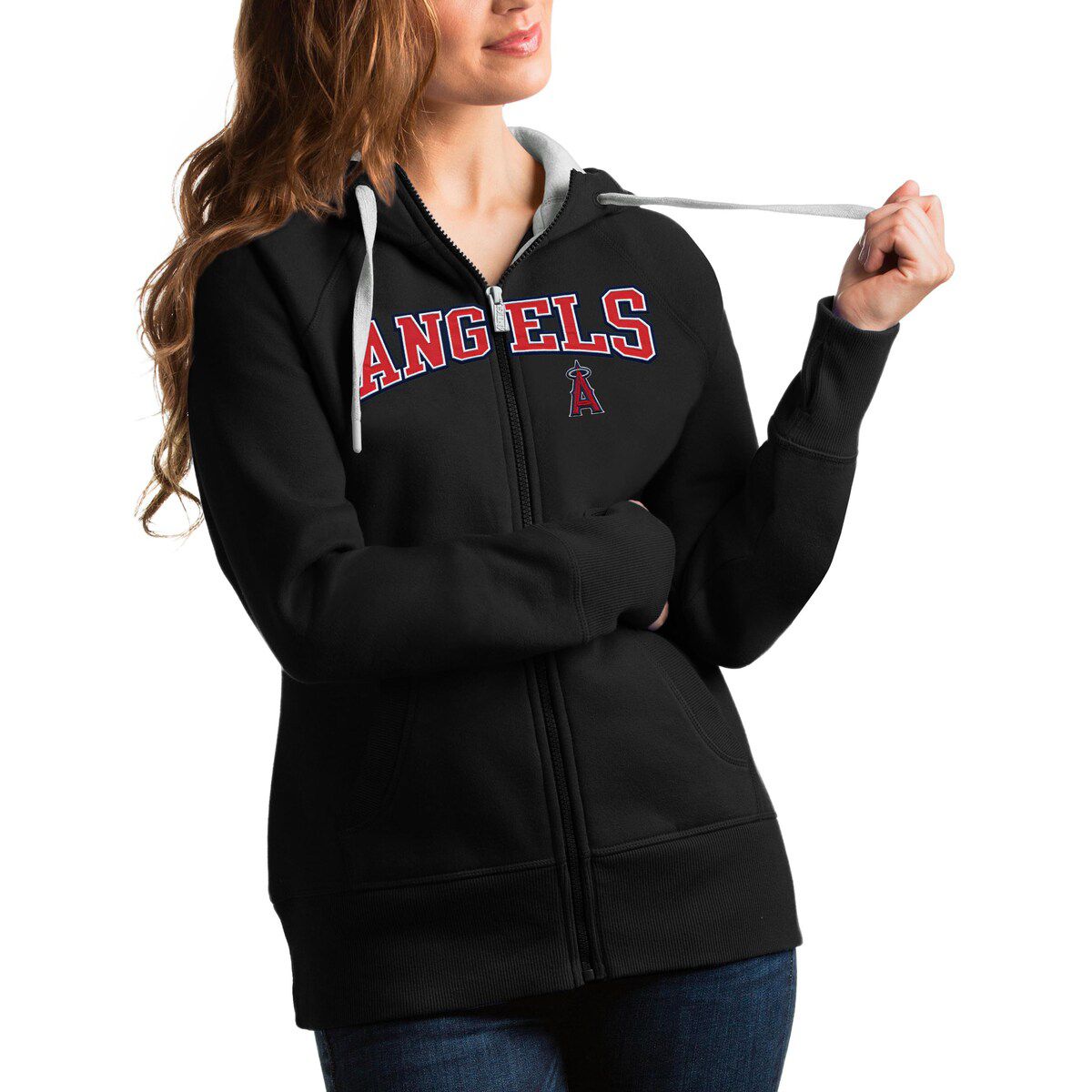 MLB Los Angeles Angels Team Logo Victory Full-Zip Hoodie