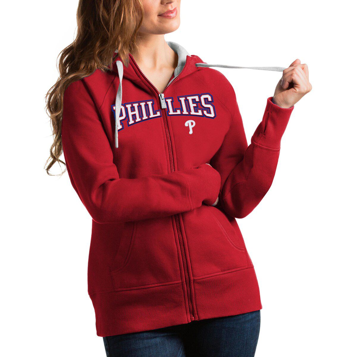 MLB Philadelphia Phillies Team Logo Victory Full-Zip Hoodie
