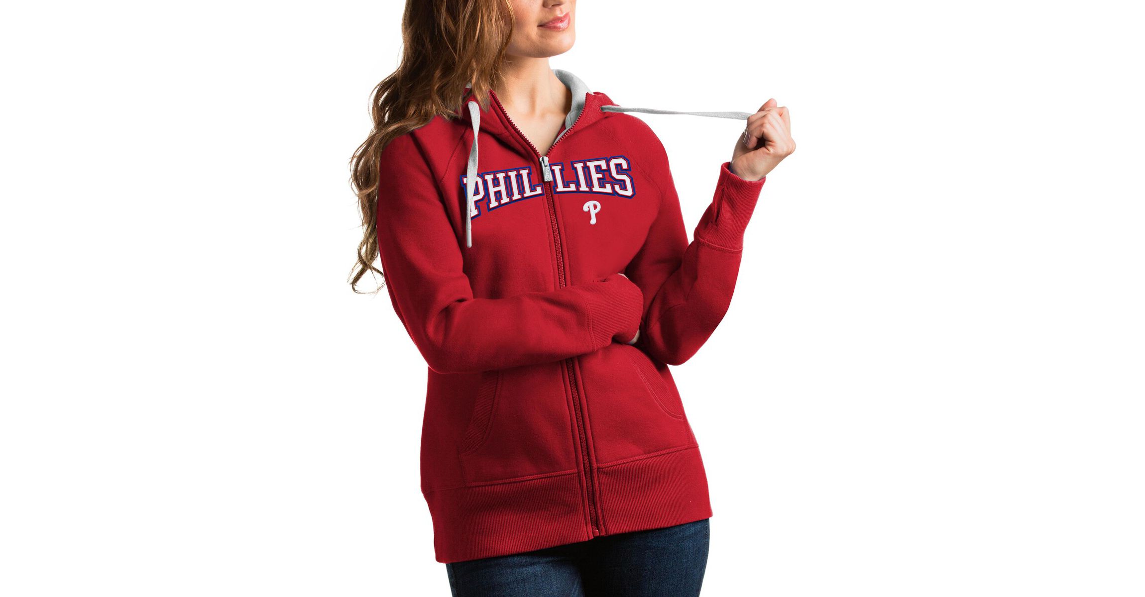 MLB Philadelphia Phillies Team Logo Victory Full-Zip Hoodie