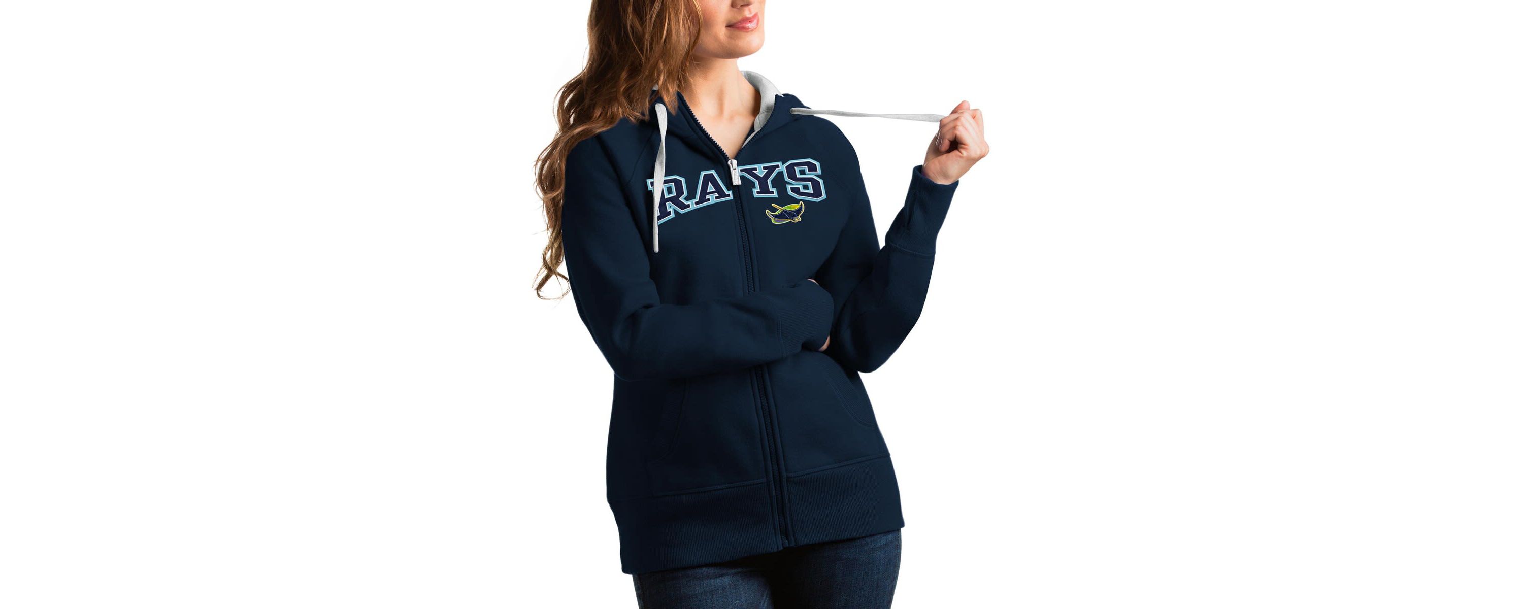 MLB Tampa Bay Rays Team Logo Victory Full-Zip Hoodie