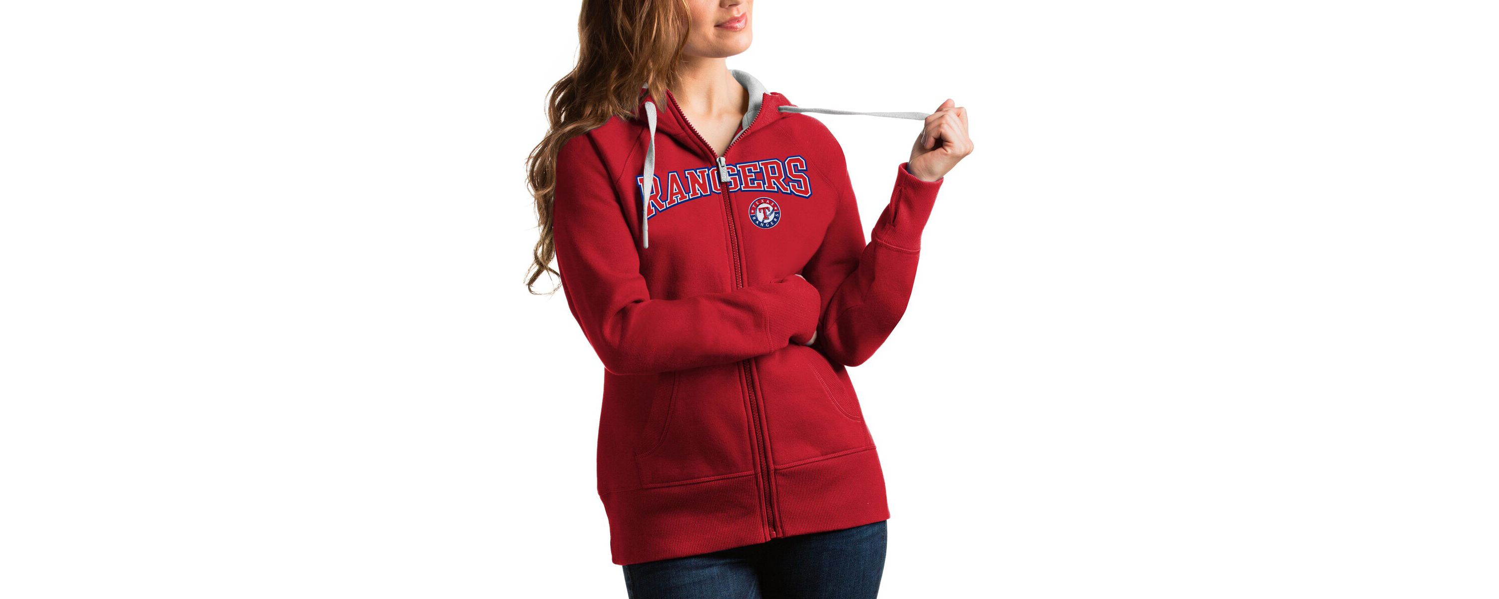 MLB Texas Rangers Team Logo Victory Full-Zip Hoodie
