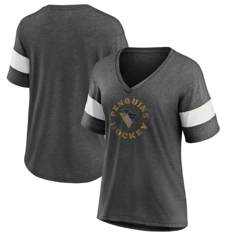 NHL Fanatics Pittsburgh Penguins Special Edition 2.0 Ring The Alarm V-Neck T-Shirt