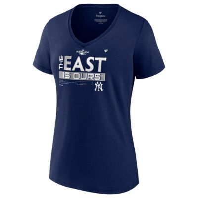 MLB Fanatics New York Yankees 2022 AL East Division s Locker Room Plus V-Neck T-Shirt
