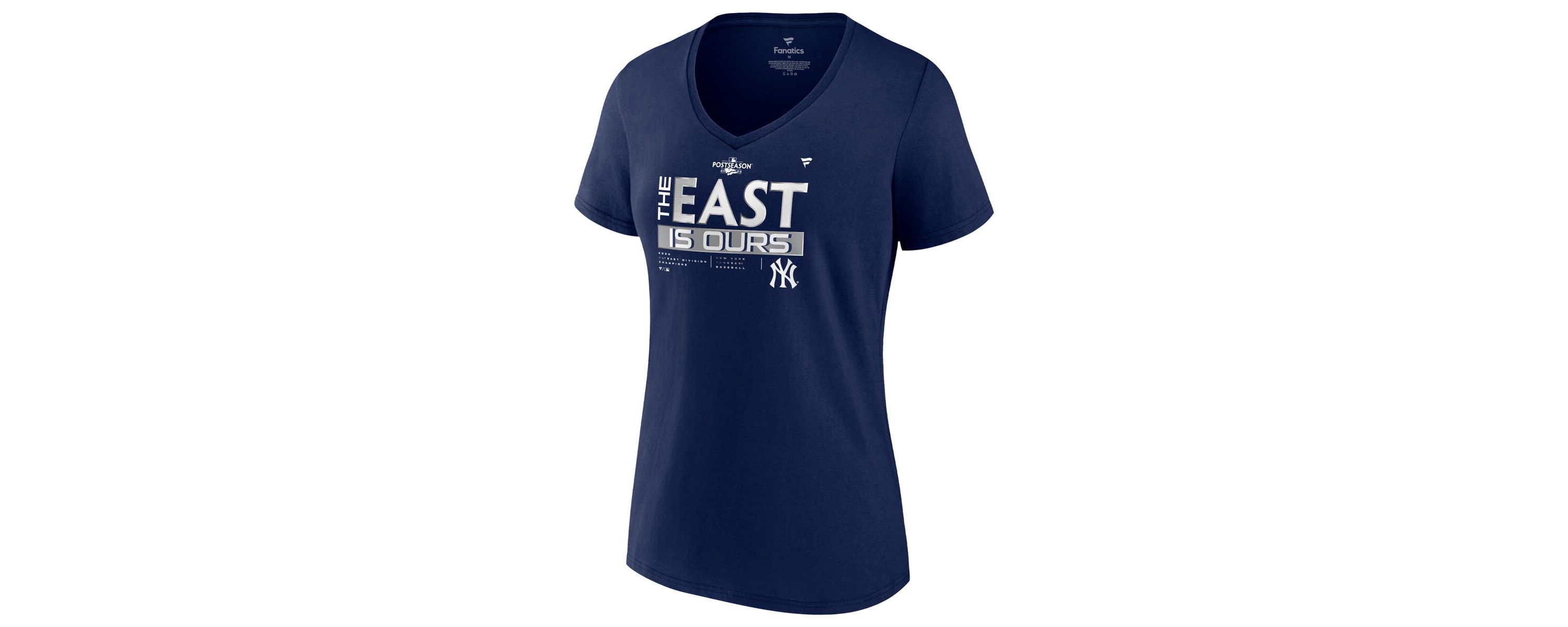 MLB Fanatics New York Yankees 2022 AL East Division s Locker Room Plus Size V-Neck T-Shirt