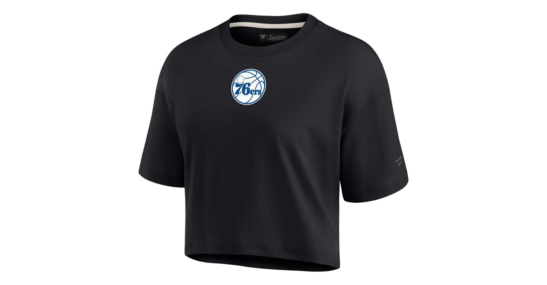 NBA Fanatics Philadelphia 76ers Elements Super Soft Boxy Cropped T-Shirt
