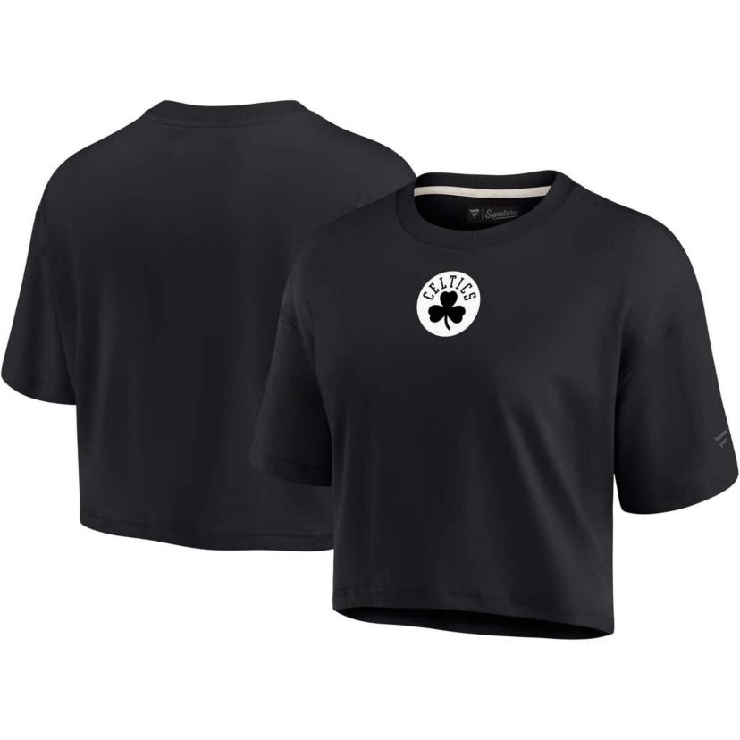 NBA Fanatics Boston Celtics Elements Super Soft Boxy Cropped T-Shirt