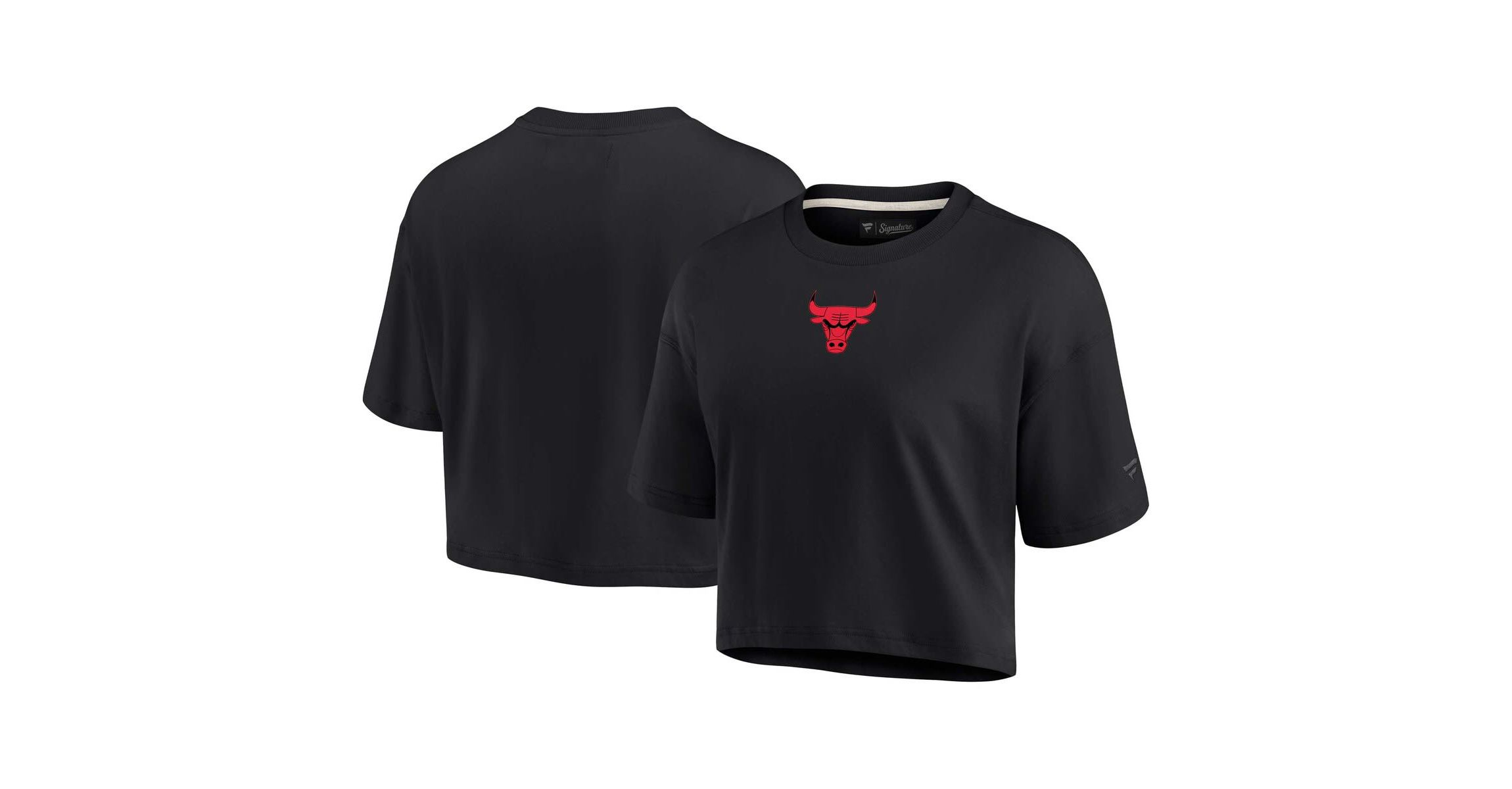 NBA Fanatics Chicago Bulls Elements Super Soft Boxy Cropped T-Shirt