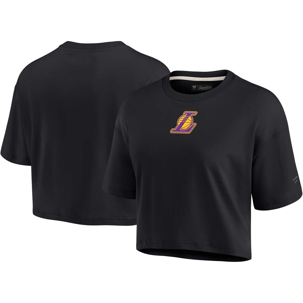 NBA Fanatics Los Angeles Lakers Elements Super Soft Boxy Cropped T-Shirt