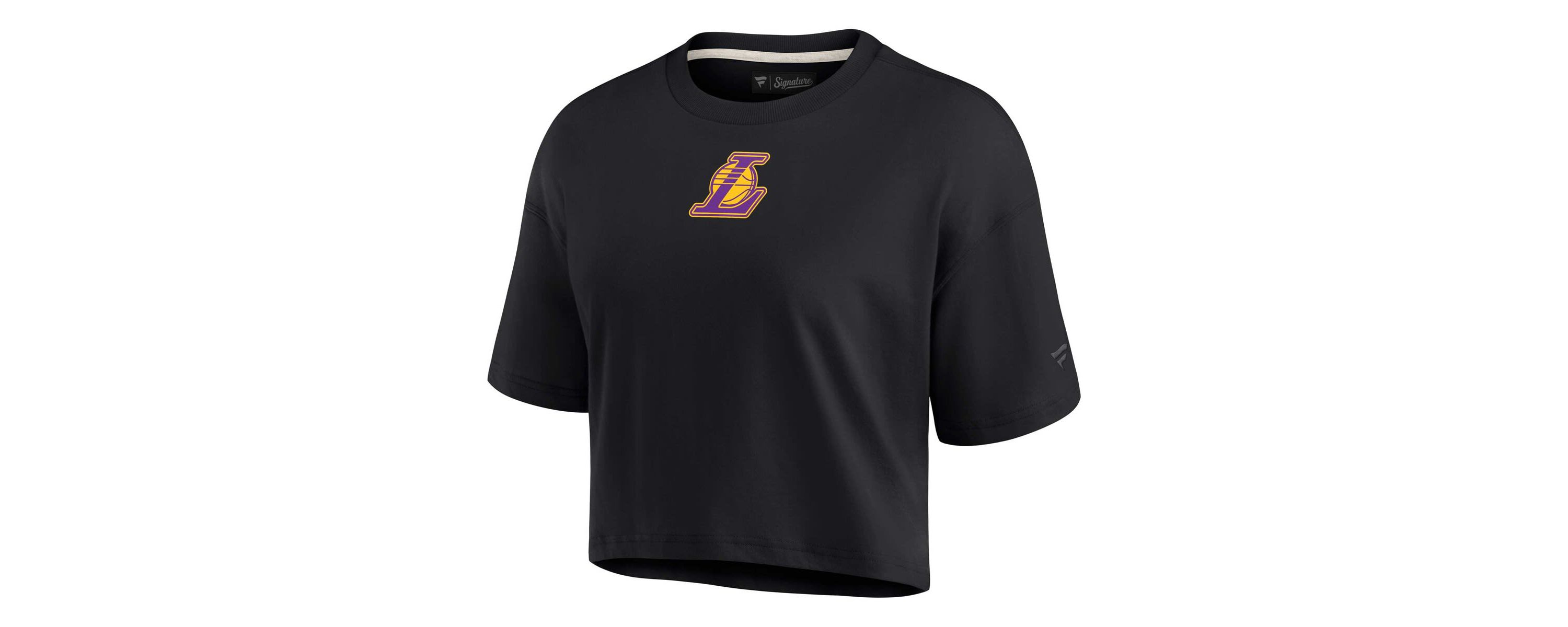 NBA Fanatics Los Angeles Lakers Elements Super Soft Boxy Cropped T-Shirt