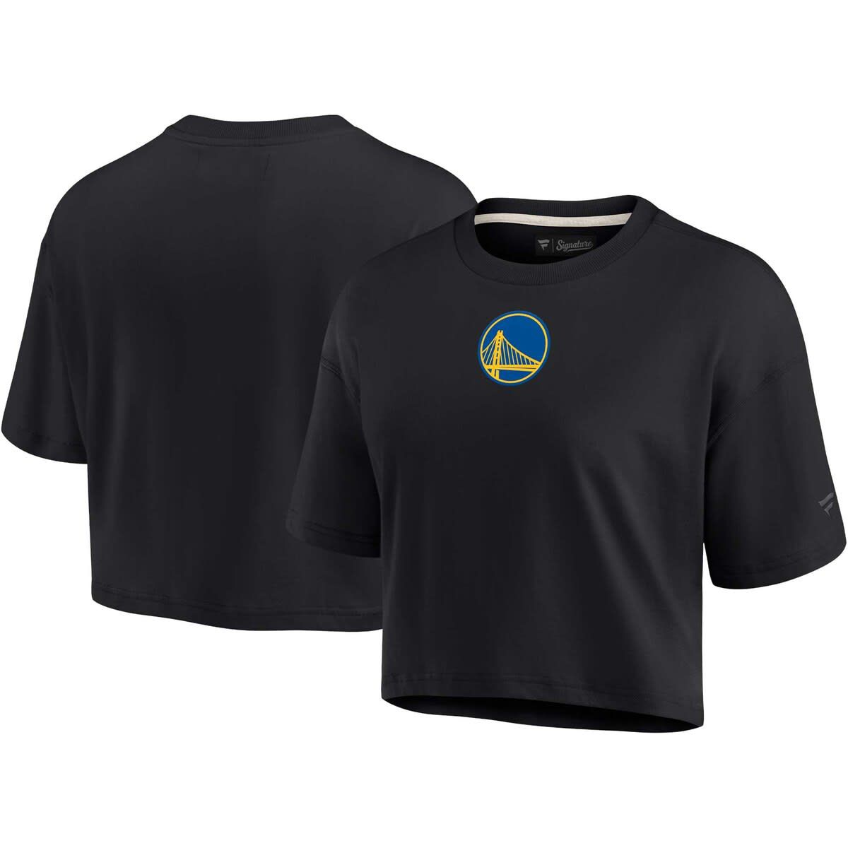 NBA Fanatics Golden State Warriors Elements Super Soft Boxy Cropped T-Shirt