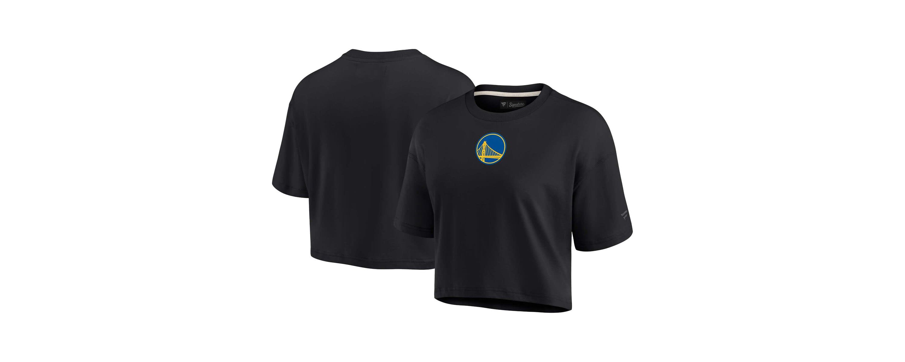 NBA Fanatics Golden State Warriors Elements Super Soft Boxy Cropped T-Shirt