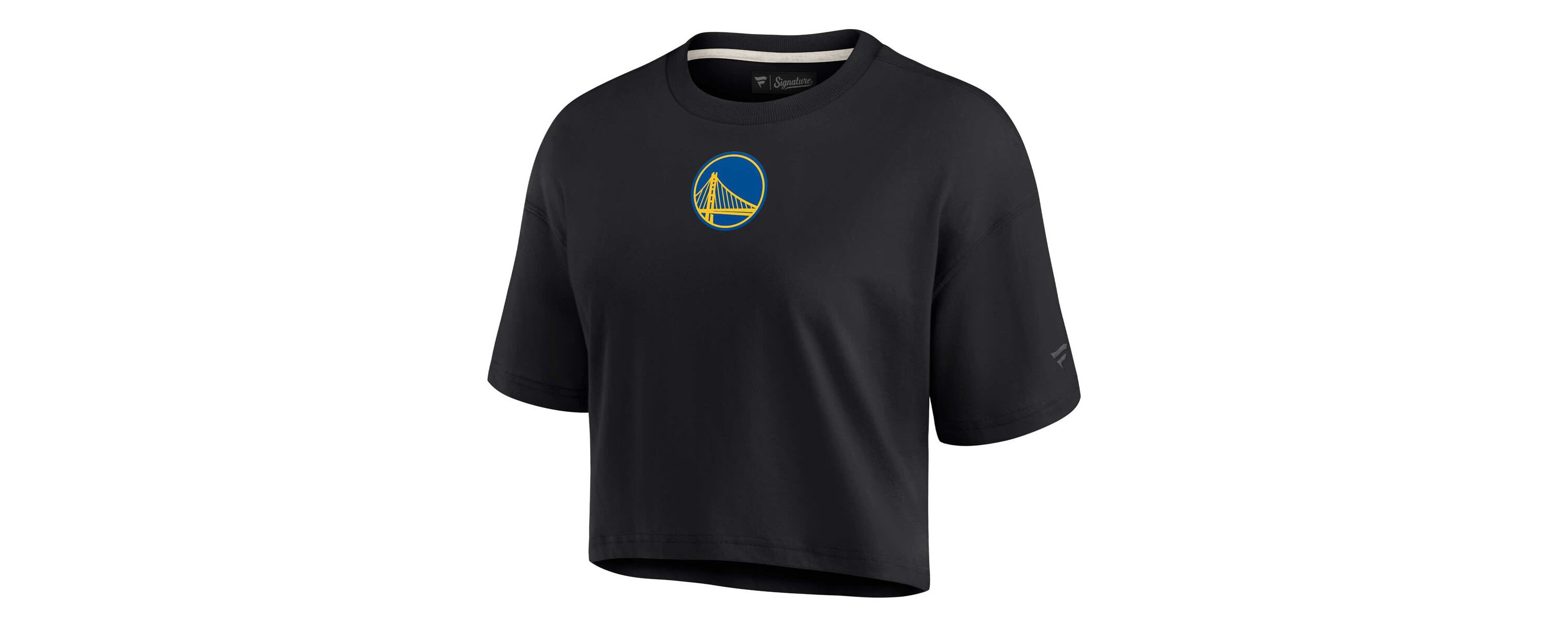 NBA Fanatics Golden State Warriors Elements Super Soft Boxy Cropped T-Shirt