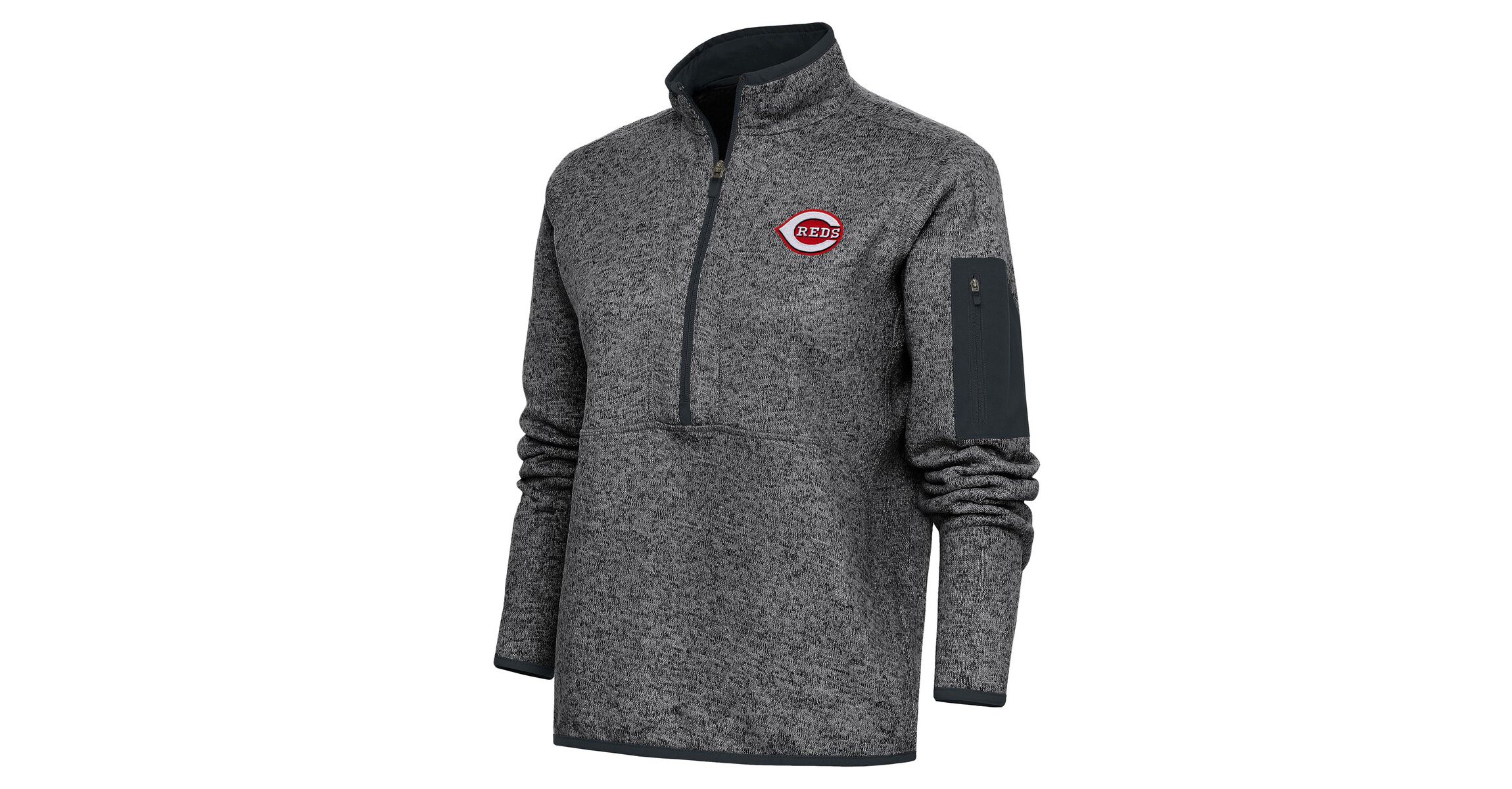 MLB Cincinnati Reds Logo Fortune Quarter-Zip Pullover Jacket