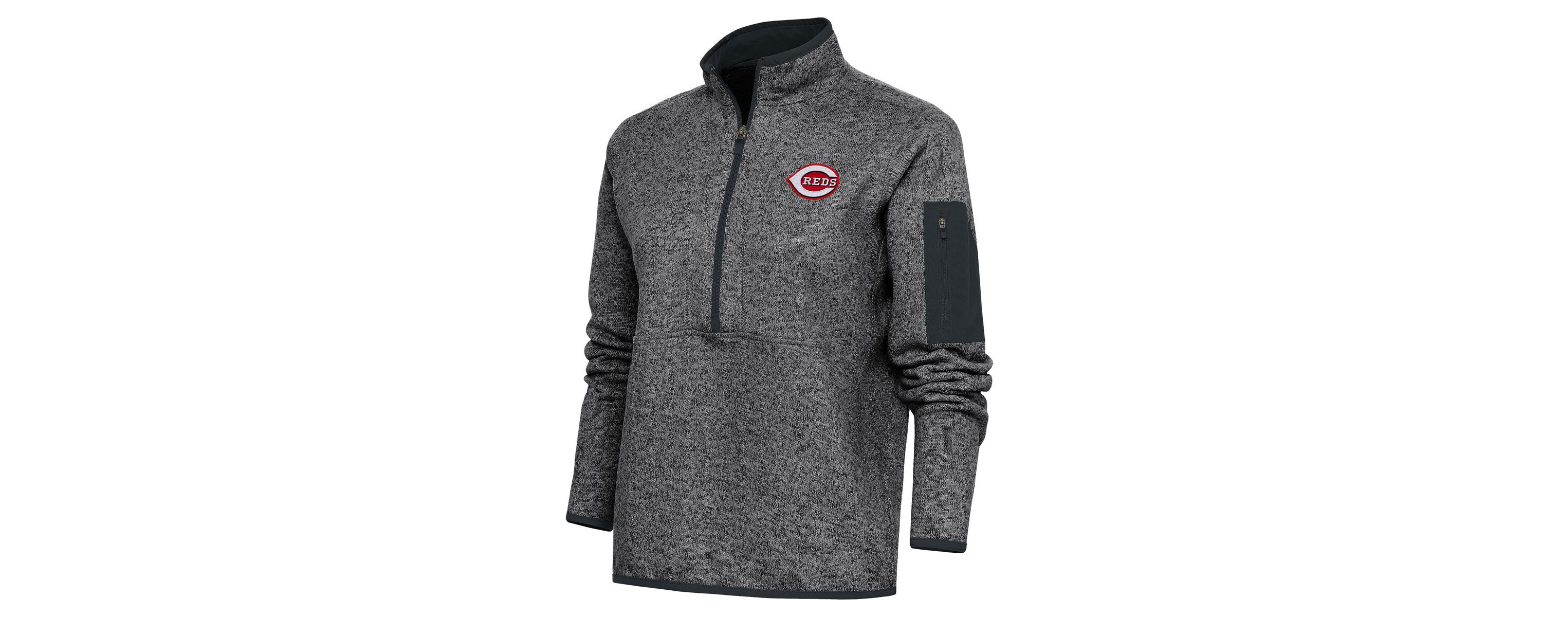 MLB Cincinnati Reds Logo Fortune Quarter-Zip Pullover Jacket